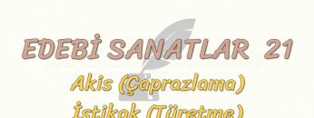 EDEBİ SANATLAR – 21 / AKİS – İŞTİKAK