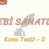 EDEBİ SANATLAR / KONU TESTİ – 2