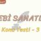 EDEBİ SANATLAR / KONU TESTİ – 3