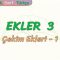 EKLER – 3 / ÇEKİM EKLERİ – 1