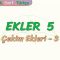 EKLER – 5 / ÇEKİM EKLERİ – 3