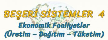 EKONOMİK FAALİYETLER (BEŞERİ SİSTEMLER – 4) – AYT