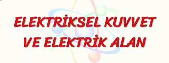 ELEKTRİKSEL KUVVET VE ELEKTRİK ALAN
