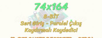 ENTEGRE DEVRE KAYDEDİCİLER / 74X164 ENTEGRESİ