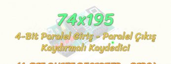 ENTEGRE DEVRE KAYDEDİCİLER / 74X195 ENTEGRESİ