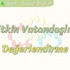 ETKİN VATANDAŞLIK / DEĞERLENDİRME