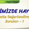 EVİMİZDE HAYAT / ÜNİTE DEĞERLENDİRME SORULARI – 1