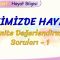 EVİMİZDEKİ HAYAT / ÜNİTE DEĞERLENDİRME SORULARI – 1