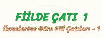 FİİLDE ÇATI – 1 / ÖZNELERİNE GÖRE FİİL ÇATILARI – 1