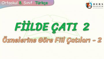 FİİLDE ÇATI – 2 / ÖZNELERİNE GÖRE FİİL ÇATILARI – 2
