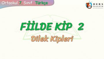 FİİLDE KİP – 2 / DİLEK KİPLERİ