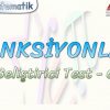 FONKSİYONLAR / GELİŞTİRİCİ TEST – 6