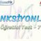 FONKSİYONLAR / ÖĞRETİCİ TEST – 7
