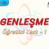 GENLEŞME / ÖĞRETİCİ TEST – 1