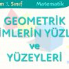 GEOMETRİK CİSİMLERİN YÜZLERİ VE YÜZEYLERİ