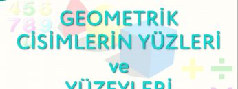 GEOMETRİK CİSİMLERİN YÜZLERİ VE YÜZEYLERİ