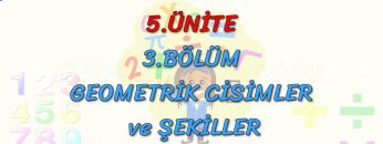 GEOMETRİK ŞEKİLLERİN KÖŞE VE KENARLARI