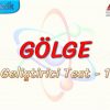 GÖLGE / GELİŞTİRİCİ TEST – 1