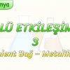 GÜÇLÜ ETKİLEŞİMLER – 3 / KOVALENT BAĞ – METALİK BAĞ