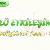 GÜÇLÜ ETKİLEŞİMLER / GELİŞTİRİCİ TEST – 1