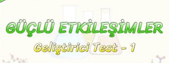 GÜÇLÜ ETKİLEŞİMLER / GELİŞTİRİCİ TEST – 1
