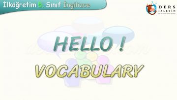 HELLO / VOCABULARY