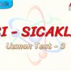 ISI – SICAKLIK / UZMAN TEST – 3