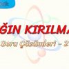 IŞIĞIN KIRILMASI / SORU ÇÖZÜMLERİ – 2