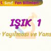 IŞIK – 1 / IŞIĞIN YANSIMASI VE YAYILMASI