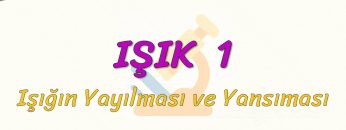 IŞIK – 1 / IŞIĞIN YANSIMASI VE YAYILMASI