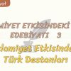 İSLAMİYET ETKİSİNDEKİ TÜRK EDEBİYATI – 3