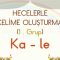 KA VE LE HECELERİYLE KELİME OLUŞTURMA