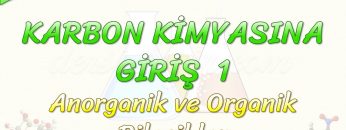 KARBON KİMYASINA GİRİŞ – 1 / ANORGANİK VE ORGANİK BİLEŞİKLER