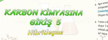 KARBON KİMYASINA GİRİŞ – 5 / HİBRİTLEŞME