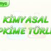 KİMYASAL TEPKİME TÜRLERİ