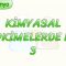 KİMYASAL TEPKİMELERDE HIZ – 3