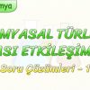 KİMYASAL TÜRLER ARASI ETKİLEŞİMLER / SORU ÇÖZÜMLERİ – 1