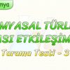 KİMYASAL TÜRLER ARASI ETKİLEŞİMLER / TARAMA TESTİ – 3