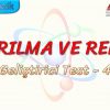 KIRILMA VE RENK / GELİŞTİRİCİ TEST – 3