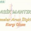 KLASİK MANTIK – 5 / ÖNERMELER ARASI İLİŞKİLER – 1 – KARŞI OLUM