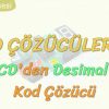 KOD ÇÖZÜCÜLER – 3 / BCDDEN DESİMALE KOD ÇÖZÜCÜ