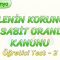 KÜTLENİN KORUNUMU VE SABİT ORANLAR KANUNU / ÖĞRETİCİ TEST – 2