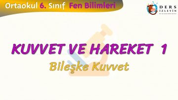 KUVVET VE HAREKET – 1 / Bileşke Kuvvet