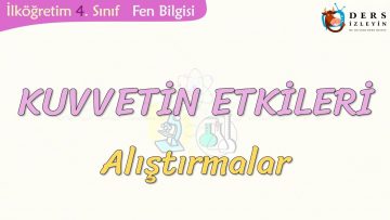 KUVVETİN ETKİLERİ-ALIŞTIRMALAR