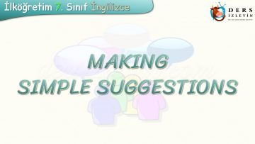 MAKING SIMPLE SUGGESTIONS