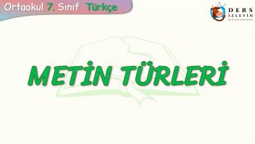 METİN TÜRLERİ