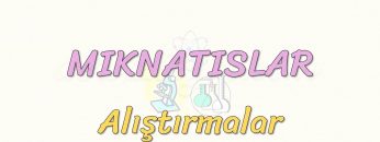 MIKNATISLAR-ALIŞTIRMALAR