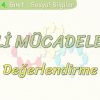 MİLLİ MÜCADELEMİZ / DEĞERLENDİRME