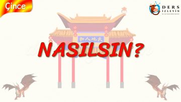 NASILSIN? (ÇİNCE) 22. DERS