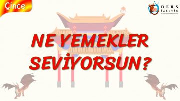 NE YEMEKLER SEVİYORSUN? (ÇİNCE) 55. DERS